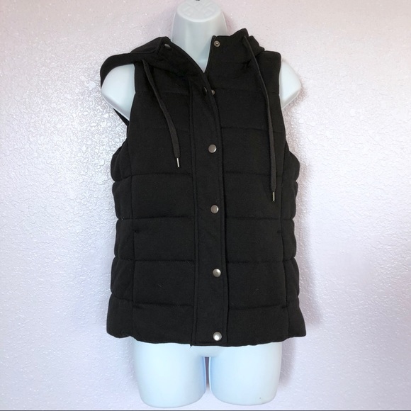 Cotton On Jackets & Blazers - Cotton On | NEW! Black hooded puffer vest -Small